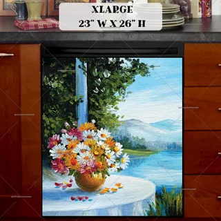 Preview of Summer Lake Cottage Porch magnet in Extra Large size.