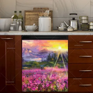 Preview of Sunrise Over the Wildflowers Meadow magnet.