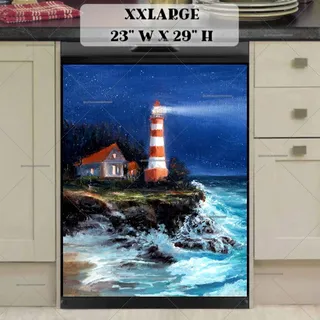 Preview of Lighthouse in a Stormy Night magnet in XX Large size.