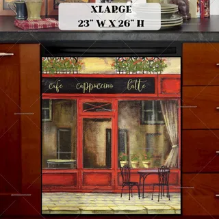 Preview of Cozy Bistro in Paris magnet in Extra Large size.