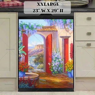 Preview of Mediterranean Garden Gate magnet in XX Large size.