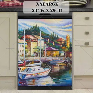 Preview of Beautiful Italian Seaside Town magnet in XX Large size.