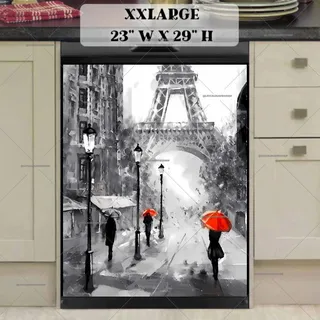 Preview of Rainy Day in Paris magnet in XX Large size.