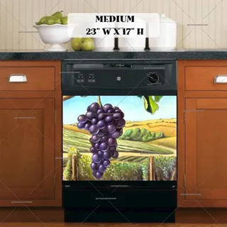 Preview of Vineyard in the Summer magnet in Medium size.