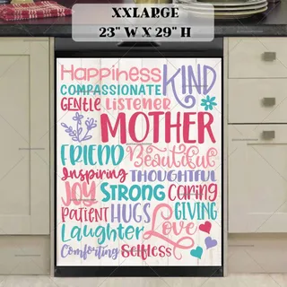 Preview of Beautiful Mother's Day Word Art magnet in XX Large size.