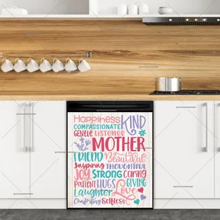 Preview of Beautiful Mother's Day Word Art magnet.