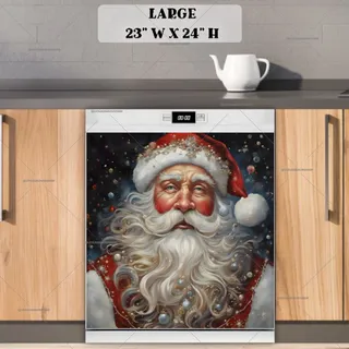 Preview of Beautiful Santa Claus Portrait magnet in Large size.