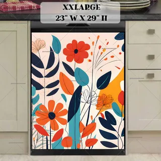 Preview of Modern Abstract Flowers magnet in XX Large size.