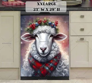 Preview of Lovely Christmas Mama Sheep magnet in XX Large size.