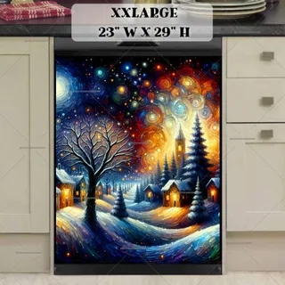 Preview of Starry Winter Night magnet in XX Large size.