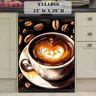 Preview of A Cup Of Hot Coffee magnet in XX Large size.