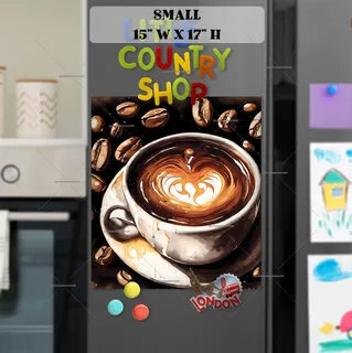 Preview of A Cup Of Hot Coffee magnet in Small size.