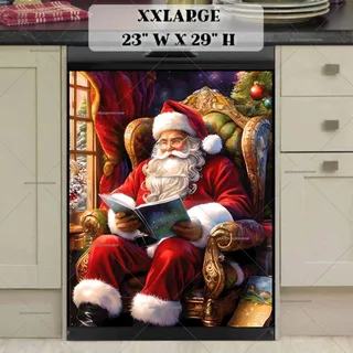 Preview of Santa Claus is Reading the List magnet in XX Large size.