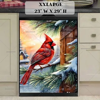 Preview of Christmas Morning Cardinal magnet in XX Large size.