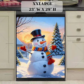 Preview of Christmas Morning Snowman magnet in XX Large size.