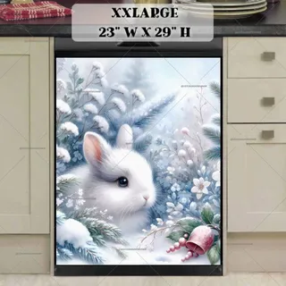 Preview of Little Christmas Bunny magnet in XX Large size.