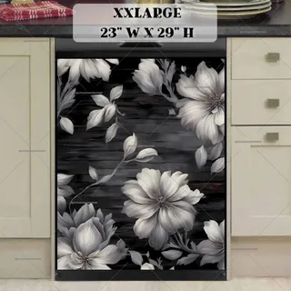 Preview of Flowers on Dark Wood magnet in XX Large size.