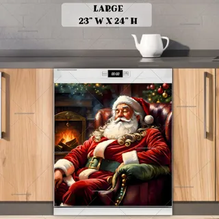 Preview of Tired Santa magnet in Large size.