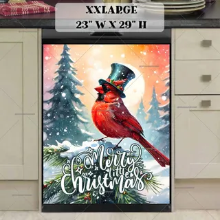 Preview of Winter Cardinal in Top Hat magnet in XX Large size.