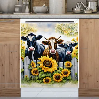 Preview of Farmhouse Cow Trio magnet.