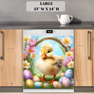 Preview of Lovely Easter Duck magnet in Large size.