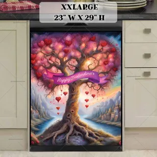 Preview of Valentine’s Day Tree with Hearts magnet in XX Large size.