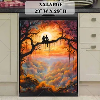 Preview of Love Couple in a Beautiful Forest magnet in XX Large size.