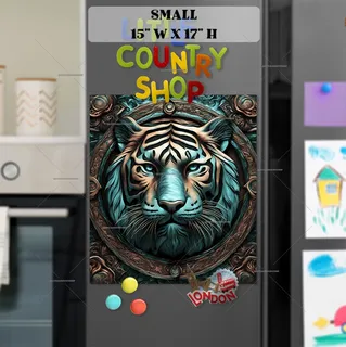 Preview of Beautiful Ornamental Tiger magnet in Small size.