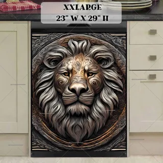 Preview of Beautiful Ornamental Lion magnet in XX Large size.