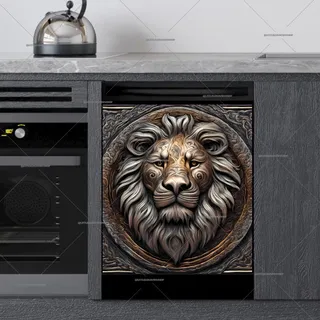 Preview of Beautiful Ornamental Lion magnet.