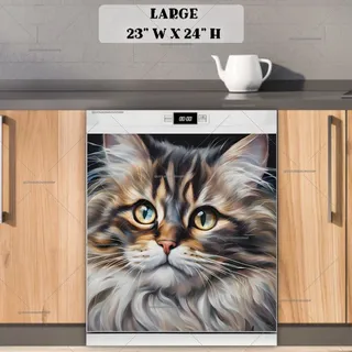 Preview of Gorgeous Maine Coon Cat magnet in Large size.