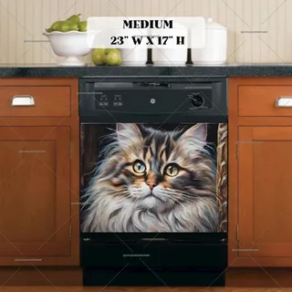 Preview of Gorgeous Maine Coon Cat magnet in Medium size.