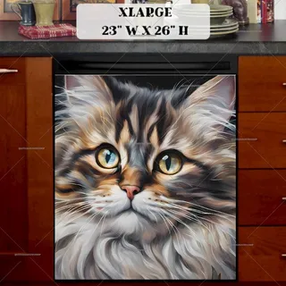 Preview of Gorgeous Maine Coon Cat magnet in Extra Large size.