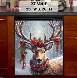 Preview of Santa's Reindeer magnet in Extra Large size.