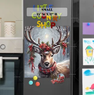 Preview of Santa's Reindeer magnet in Small size.