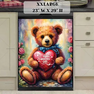 Preview of Valentine’s Day Teddy Bear with a Heart magnet in XX Large size.