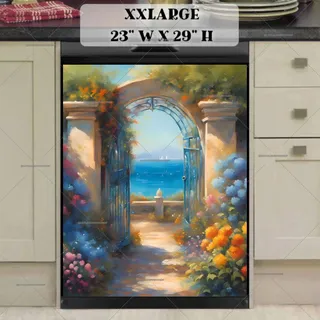 Preview of Beautiful Mediterranean Gate magnet in XX Large size.