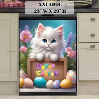 Preview of Cute Easter Kitten magnet in XX Large size.