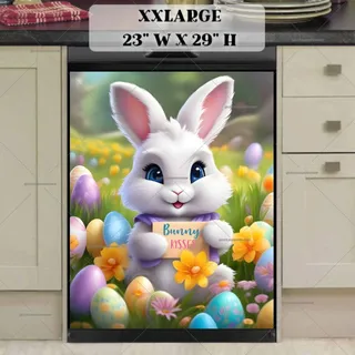 Preview of Blue Eyed Easter Bunny magnet in XX Large size.