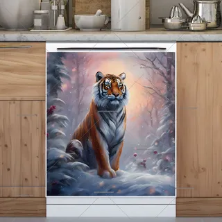 Preview of Winter Tiger in the Snow magnet.