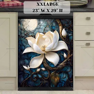 Preview of Blooming Midnight Magnolias magnet in XX Large size.