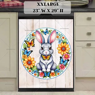 Preview of Cute Folklore Bunny magnet in XX Large size.