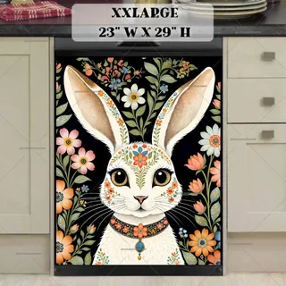 Preview of Beautiful Boho Rabbit magnet in XX Large size.