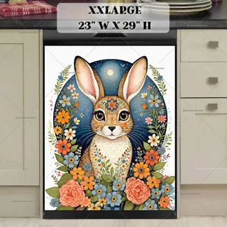 Preview of Beautiful Bohemian Rabbit magnet in XX Large size.