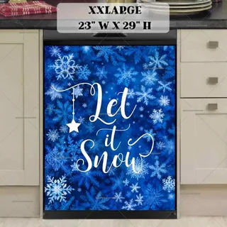 Preview of Let it Snow Snowflakes magnet in XX Large size.