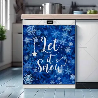 Preview of Let it Snow Snowflakes magnet.