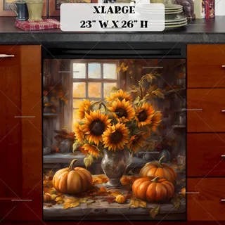 Preview of Autumn Farmhouse Table magnet in Extra Large size.