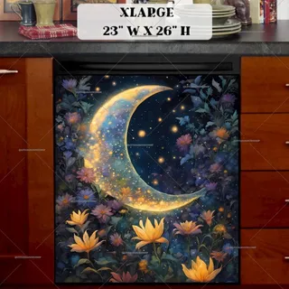 Preview of Bohemian Moon in the Garden magnet in Extra Large size.