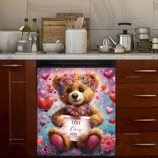 Preview of Valentine's Day Teddy Bear with a Sign magnet.