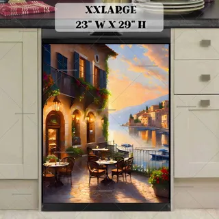 Preview of Cozy Cafe in Venice magnet in XX Large size.